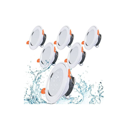 Faretto a LED da incasso, 7 W, ultra piatto, 630 lm, AC185-265 V, IP40, 3000 K, bianco caldo, non dimmerabile, set da 6 pezzi per soggiorno e camera características