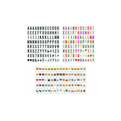 Sanyan set di letterine, box di luci in formato A4, 293 tavolette nere, set di completamento con lettere, numeri e simboli, luci LED características