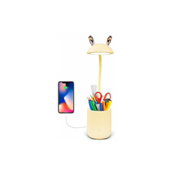 Simpatica lampada da tavolo con porta di ricarica USB, dimmerabile e temperatura di 3 colori, controllo tattile Eye-Caring Desk Lamp con porta matita características