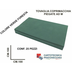 Bighouse It - TOVAGLIA COPRIMACCHIA TNT 100X100 SET 25 PZ. VERDE características