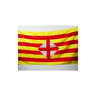 AZ FLAG Bandiera Provincia di Barcellona 150x90cm - Bandiera di Barcelona - Catalogna 90 x 150 cm Foro per Asta