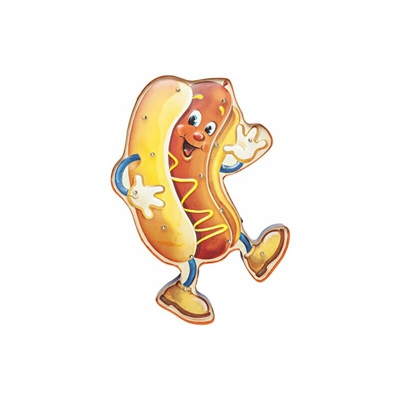 Kare Oggetto Luminoso Leisure Sausage Mediumled, Policromo, 100 x 6 x 67 cm
