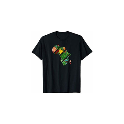 Tropical Vibes Store - Modelli tropicali della mappa dell'Africa, africani Maglietta