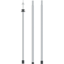 Asta Telescopica per Tenda 102-260 cm in Alluminio - Argento - Vidaxl en oferta