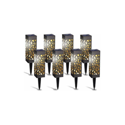 Confezione da 8 luci solari da giardino, luci solari per esterni, impermeabili, luci solari per paesaggio, colore bianco caldo, per giardino, prato, en oferta