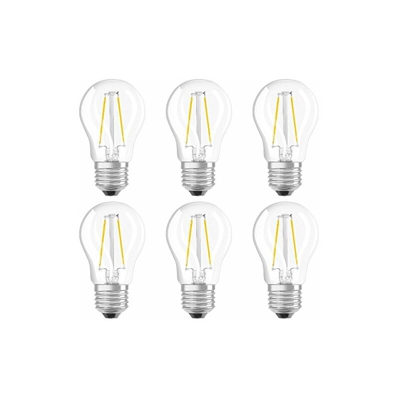 Star Classic P Lampada LED E27, 1.6 W, 6 UnitÃ - Osram