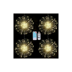 EVILTO - Ghirlanda luminosa 3,6 m, 480 LED, lampada con 4 luci d'artificio, luce sospesa, telecomando, 12 modalitÃ di controllo musicale, luci precio