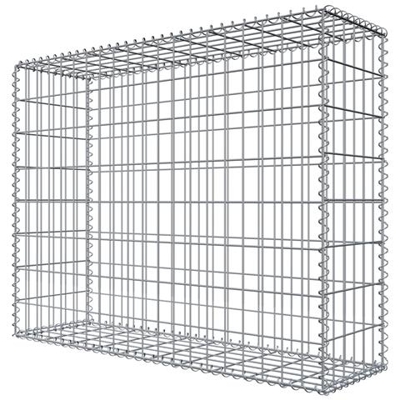 Gabbia 80x100x30cm Gabbione Per Sassi M5x10 Gabbioni A Rete Cestello Metallico
