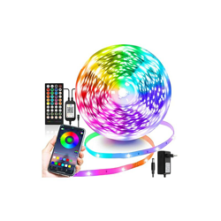 Striscia LED 20 m, Bluetooth RGB, striscia luminosa LED con controllo tramite app, telecomando, sincronizzazione con musica, cambia colore, 5050 LED en oferta