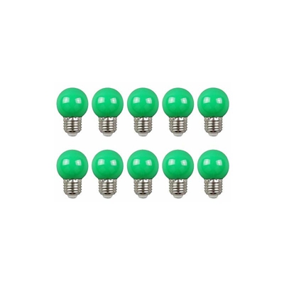 10X E27 G45 LED Colore Lampadina 2W Verde Lampadina Risparmio Energetico 200LM PC Materiale Decorazione LED, AC 220V-240V, Angolo a 360 Gradi, Non