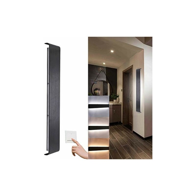 Lampada da parete a LED, per interni, moderna illuminazione da parete Up Down moderno 6w/Schwarz - WIS