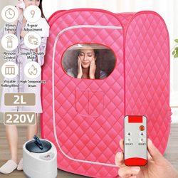 22V Portatile Sweat Box Sudore Hammam Sauna a vapore Beauty Room Perdita di peso Detox Therapy-Pink (singola persona) precio