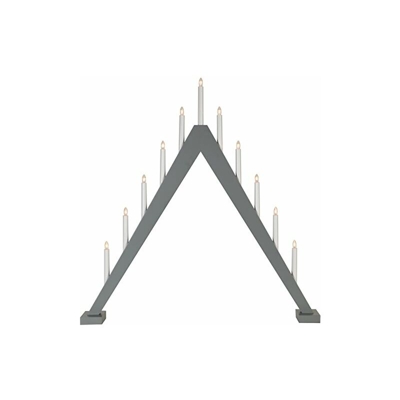 212Â â??Â 21, candelieri finestra'Trill, 11Â luce, Legno, Grigio, 7.8Â x 7.9Â x 1.0Â cm - Star