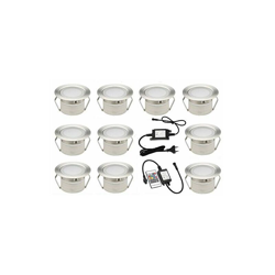 10Â x Lampada spot a LED da interrare per terrazza, DC 12V, 1W, grado di impermeabilitÃ IP67, diametroÂ Ã¸45Â mm, lampada da esterno per decorazione precio
