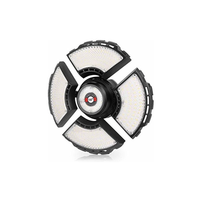 Illuminazione per garage, 18500 lumen, lampada da soffitto, 140 W, 6000 â?? 6500 K, illuminazione per officina con 4 rivestimenti intercambiabili