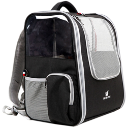 Pet nascosto zaino non traspirante, nero, Oxford + rete, 15 kg limite di peso características