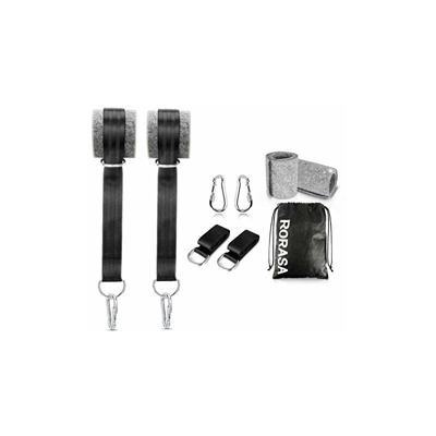 HezongDirect - Set di Cinghie per Sollevamento Pesi (Portata Fino a 550 kg), in Nylon Impermeabile, con moschettone in Acciaio Inox, per Giardino,
