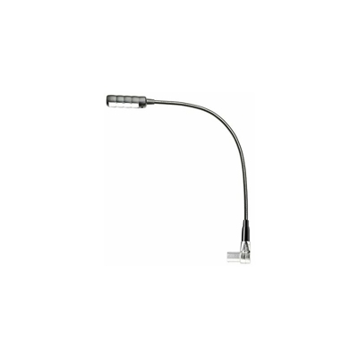 sled1Â Ultra lampada angolato xlr3Â a Adam Hall Sled 3Â poli XLR collo di cigno con 4Â COB LED nero - Ah Stands