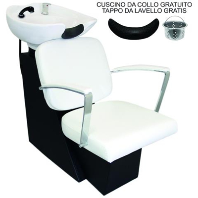 Poltrona Da Parrucchiere Per Shampoo - Bianco