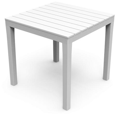 Tavolo Quadrato Colore Bianco - Modello Bali