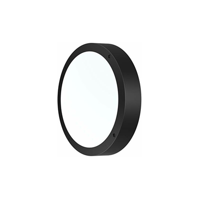 VOM069343 VOM69343- Plafoniera per esterni, modello Ecra-Ovale-1800 LM-5700 K-IP65, colore: Nero - Voltman