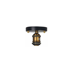 Soffitto Luce E27 caffè Semi-Incasso Montatura Rame Testa Attico Durevole Corridoio Camera da Letto Albergo Decorazione rétro Vivente Om Industriale características