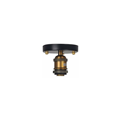 Soffitto Luce E27 caffè Semi-Incasso Montatura Rame Testa Attico Durevole Corridoio Camera da Letto Albergo Decorazione rétro Vivente Om Industriale