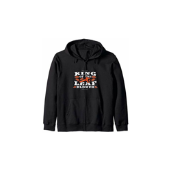 Giardinaggio: King Of The Leaf Blower - Giardinaggio Felpa con Cappuccio en oferta