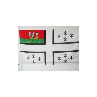 Bandiera Città di Nantes 150x90cm - Bandiera di Nantes in Francia 90 x 150 cm Foro per Asta - Az Flag