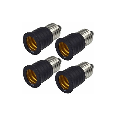 MENGS - 4 adattatori per portalampada da E11 a E12, con alta resistenza alle alte temperature, materiale ABS
