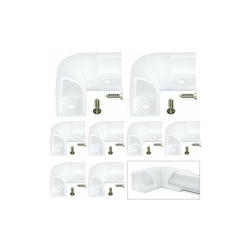 Connettore angolare 90 gradi, solo per LED profilo a V in alluminio (ASIN: B07PSN77DY, B07PRJ95YD, B07KR62KT, B07Q1BBHL5), viti incluse - Chesbung características