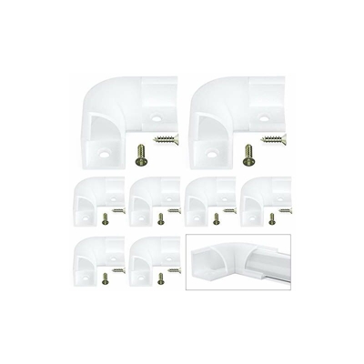 Connettore angolare 90 gradi, solo per LED profilo a V in alluminio (ASIN: B07PSN77DY, B07PRJ95YD, B07KR62KT, B07Q1BBHL5), viti incluse - Chesbung