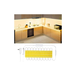 Lampada da incasso a LED, 3 m, per armadio, cucina, striscia luminosa con telecomando senza fili - Wobsion en oferta