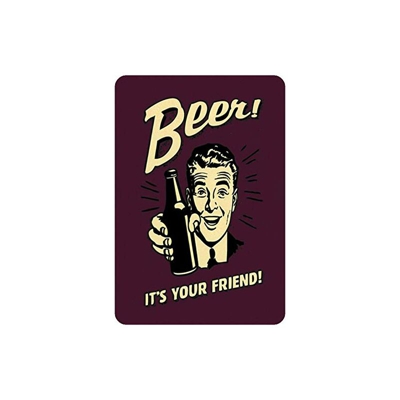 Schatzmix - Targa in Metallo con Scritta in Lingua Tedesca Bier! Es Ist Dein Freund, 20 x 30 cm