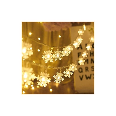 Kailedi - Luci di Natale a corda, 6 m, 40 LED, a batteria, impermeabile, per Natale, giardino, patio, camera da letto, feste, decorazione per interni