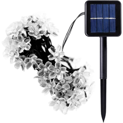 Luce solare luci stringa pesca, luci di Natale esterna del prato inglese decorativo modalita stringa di 8 funzioni, due modelli, 6,5 m 30 luci, bianco características