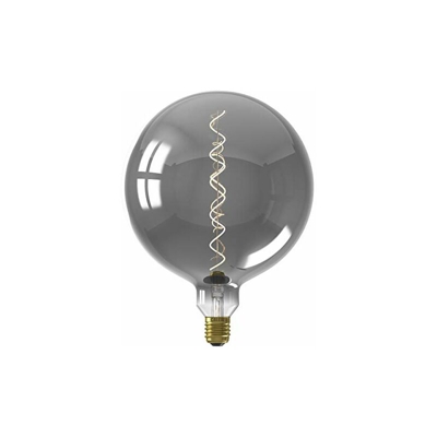 Calex - Lampada LED dimmerabile, in vetro, 5 W, colore: Titanio