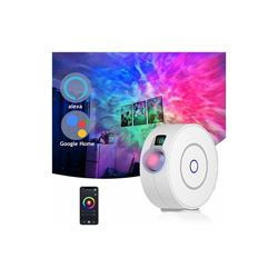 Proiettore Smart Galaxy compatibile con Alexa & Google Home, controllo vocale stella notte proiettore con nebulosa 3D, luci cielo adatto per bambini en oferta