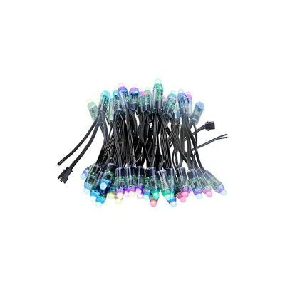 WS2811 - Lampada digitale a LED RGB diffusa da 12 mm 5V 50pcs Rgb (rosso, verde, blu) - Alitove