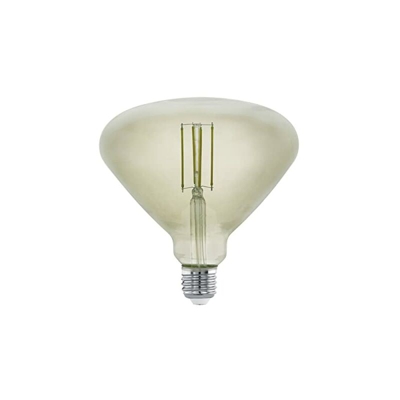 Eglo BR150 - Lampadina LED E27, dimmerabile, stile vintage, misura media, Ã 15 cm, per illuminazione retrÃ², 4 Watt (equivalente a 30 Watt), 360 lm,