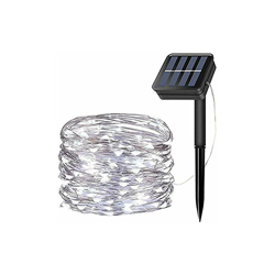 Solar String Lights, 200Â LED Solar Fairy Lights 72Â FT 8Â modalitÃ luci Argento Stringa della Luce Impermeabile Esterno per Giardino Patio Gate Yard precio