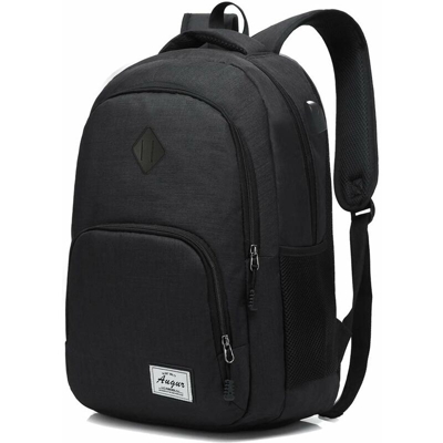 Zaino da college per laptop, zaino da uomo Zaino leggero impermeabile Minimalismo con porta di ricarica USB Zaino da lavoro Zaino da scuola Zaino da