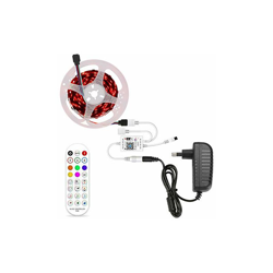 Striscia LED 5 m WiFi RGB con telecomando musicale IR a 24 pulsanti, barra luminosa 5050SMD 150 LED, funziona con Google Home Assistant/Alexa, 16 características