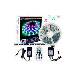 DreamColor SELIAN - Striscia LED da 10 m, 300 LED, musica RF, 28 tasti + alimentatore di rete 12 V, per camera da letto e feste precio