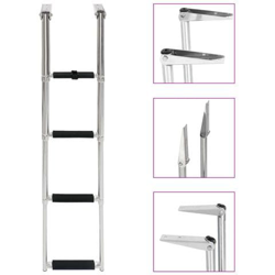 Scaletta Di Imbarco Pieghevole A 4 Gradini In Acciaio Inox en oferta