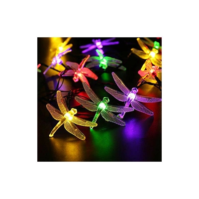 6 m 30 LED solare libellula String luce all' aperto impermeabile vacanza decorazione catena di luci 8 modalitÃ Fata lampada
