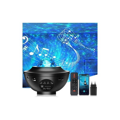 Proiettore a LED per cielo stellato, con telecomando, cambia colore, con Bluetooth e timer, per feste, Natale, cameretta dei bambini - Lehxzj