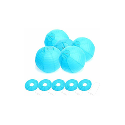 FullBerg - Paralumi di carta per feste e giardini, 20 pezzi da 20 cm lâuno Decorazione moderna. Celeste. en oferta