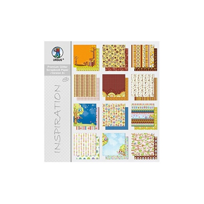 Ursus Premium Glitter Scrap Book Paper Block