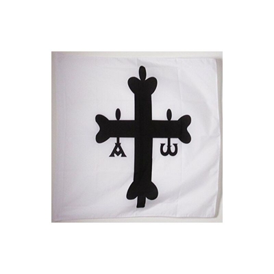 AZ FLAG Bandiera Regno delle ASTURIE 718-910 90x90cm - Bandiera IBERICA Cristiana 90 x 90 cm Foro per Asta